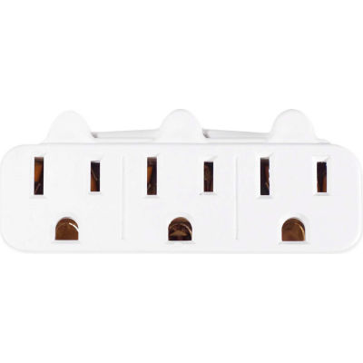 GoGreen Power, GG-13000TW, 3 Outlet Wall Tap - White - Pkg Qty 12