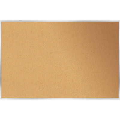 Ghent Bulletin Board - Cork - Aluminum Frame - 18" x 24" - Natural