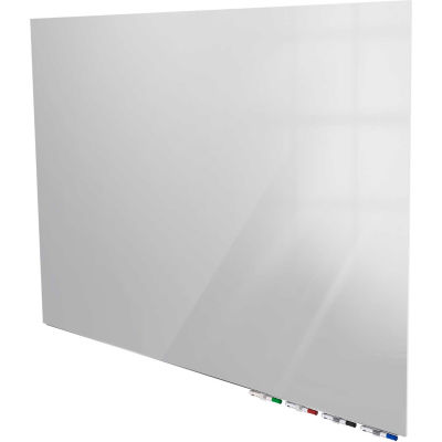 Ghent® Aria 8'W x 4'H Magnetic Glass White Board - Gray