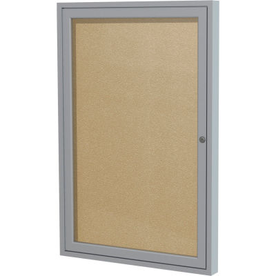 Ghent Enclosed Bulletin Board - Outdoor / Indoor - Vinyl - 36