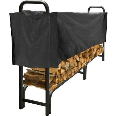 Pleasant Hearth 8' Log Storage Rack Half Cover - Weathered-Resistant Polyester LC6-8SC