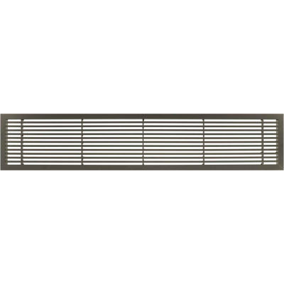 AG20 Series 4" x 24" Solid Alum Fixed Bar Supply/Return Air Vent Grille, Antique Bronze