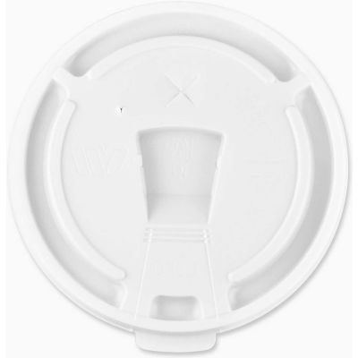 Genuine Joe Hot/Cold Lids, Fits 12-16 Oz., 1,000/Carton, White