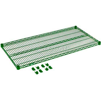 Nexel® S2448G Poly-Green® Epoxy Wire Shelf 48"W x 24"D