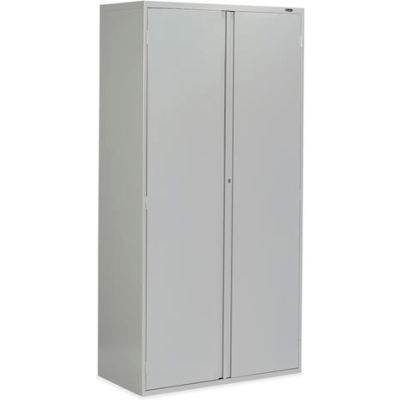 Global Furniture 9300 Series Storage Cabinet, Recessed Handle, 36"Wx18"Dx72"H, Gray, Assembled