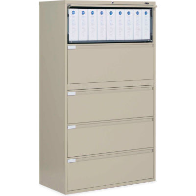 Global™ 9300 Series 42"W 5 Drawer Binder Lateral File - Putty