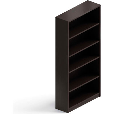 Global™ 4 Shelf Bookcase 72" - Dark Espresso - Genoa Series