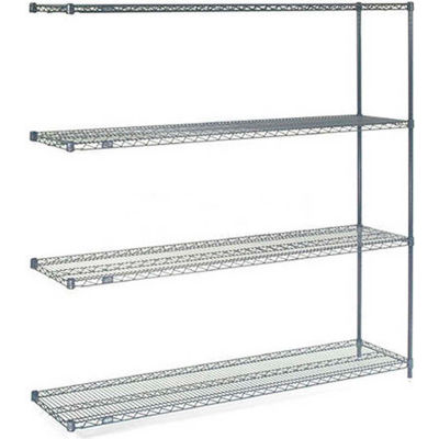 Nexelon® Wire Shelving Add-On Unit - 5 Tier - 60"W x 18"D x 74"H