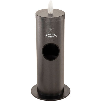 Glaro 2 Gal. Floor Sanitary Wipe Disp. w/Logo, Silver Vein w/One Roll of Antibac. Wipes-F1029-S-SV