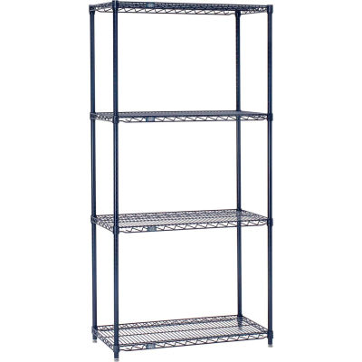 Nexelon® Wire Shelving Starter, 36"W x 14"D x 86"H