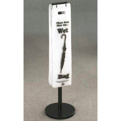 Floor Standing Satin Black Wet Umbrella Bag Holder