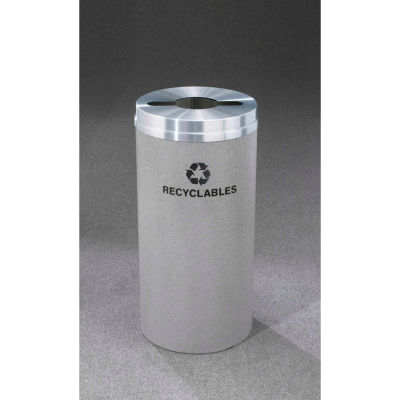 Glaro Recyclepro Single Stream Satin Black, 16 Gallon Mixed Recycle - M-1532