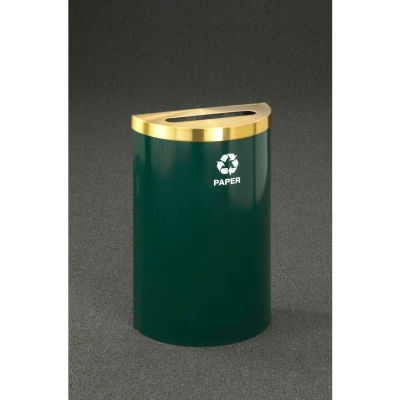 Glaro Value Recyclepro Single Stream Half Round Bronze Vein, 16 Gallon Paper - P1899V