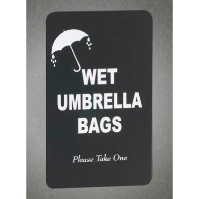 Wet Umbrella Bag Holder Sign Panel