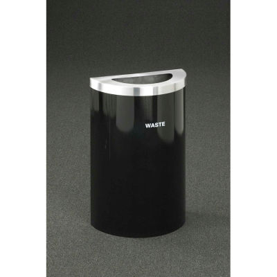 Glaro Value Recyclepro Single Stream Half Round Burgundy, 16 Gallon Trash - T1899V