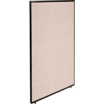 Interion® Office Partition Panel, 48-1/4"W x 72"H, Tan
