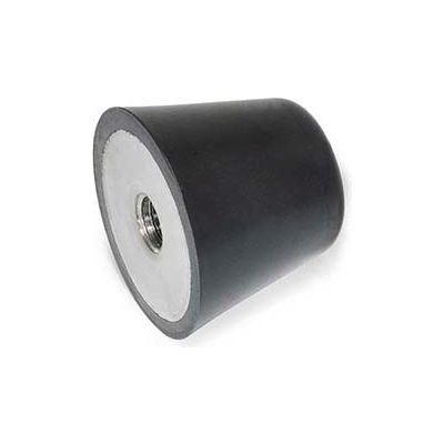 J.W. Winco Vibration/Shock Absorption Mount, Conical, 43mm Height, 364 Max Load, 254-50-M10-55