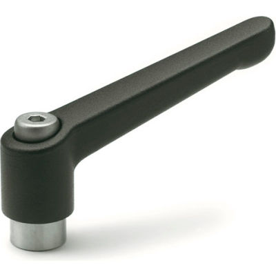 J.W. Winco 6NA06K Zinc Die-Cast Adj Lever w/ Stainless Steel Components M6 x 1.0 Tapped Thread