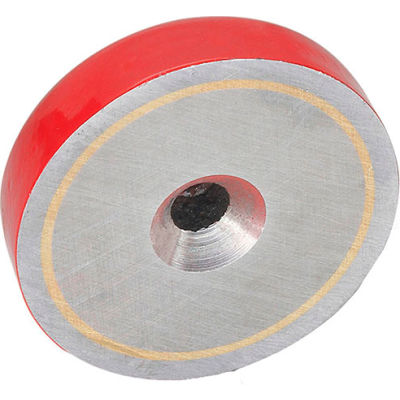 J.W. Winco 58-AN-38 Pot Magnet Assembly w/ Thru Hole - 1.50" Diameter, Steel