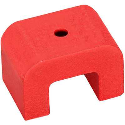 J.W. Winco 62-AN-39 U-Shaped Magnet w/ Thru Hole - .98" Thickness, Steel