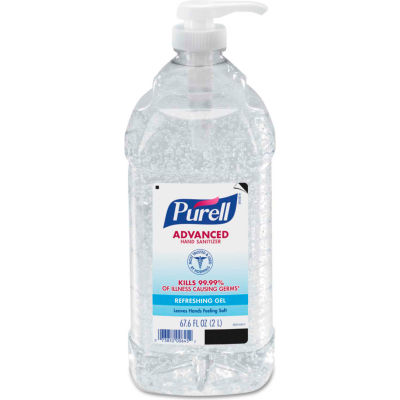 Purell Advanced Pump Bottle Instant Hand Sanitizer, 2 Liters