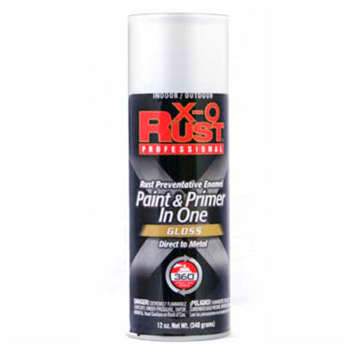 X-O Rust 12 oz. Aerosol Rust Preventative Paint & Primer In One, Safety ...