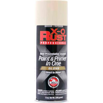 X-O Rust 12 oz. Aerosol Rust Preventative Paint & Primer In One, Almond ...