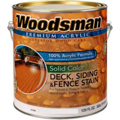 Woodsman 100% Acrylic Latex Deck, Siding & Fence Wood Stain, Redwood ...