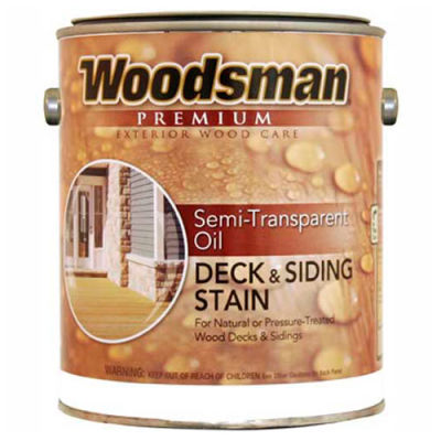 Woodsman Semi-Transparent Oil Deck, Siding & Fence Wood Stain, Cedar ...