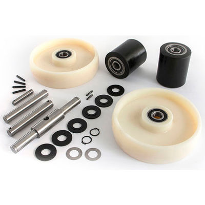 GPS Complete Wheel Kit for Manual Pallet Jack GWK-PTH-CK - Fits Crown, Model # Older PTH & PTH