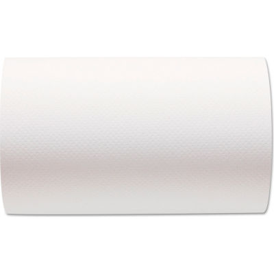 Sofpull Hardwound Paper Towel Roll, Nonperforated, 9" X 400', White, 6 Rolls/Case - GEP26610