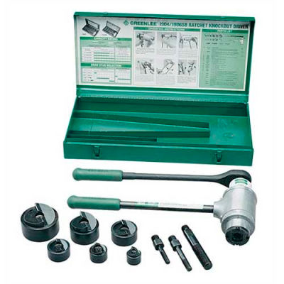 Greenlee 1906SB Slug-Buster High Leverage Ratchet Punch Driver Kit