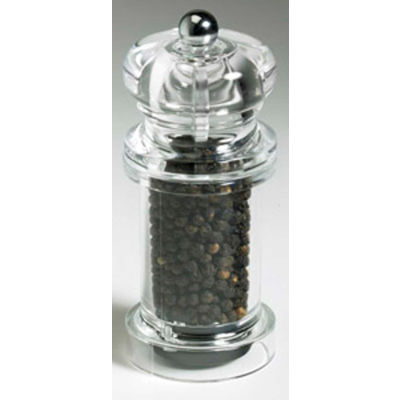 Mr. Dudley® Peppermills MrD8105 - Kingston Acrylic Peppermill, Clear, 4-1/2"H x 2"W x 2"D