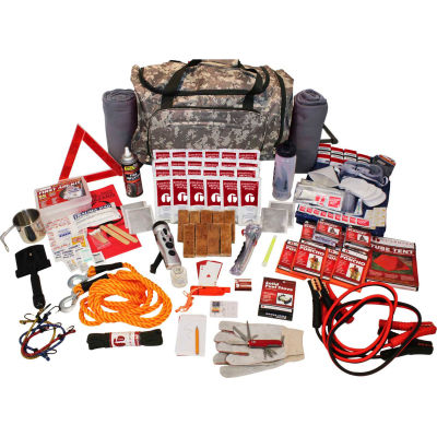 Guardian Survival Gear SKRG Family 4 Person Road Kit, Wheel Bag, Camo
