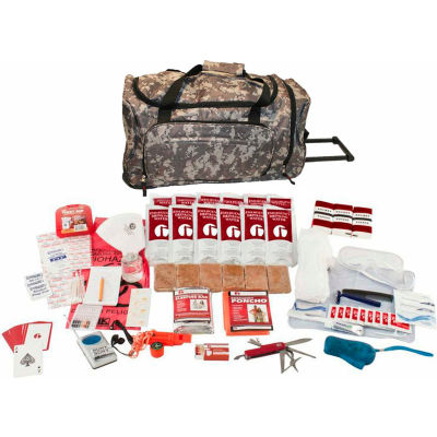 Guardian Survival Gear SKXK Deluxe Survival Kit, Wheel Bag, Camo