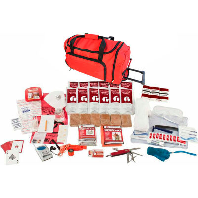 Guardian Survival Gear SKXK Deluxe Survival Kit, Wheel Bag, Red