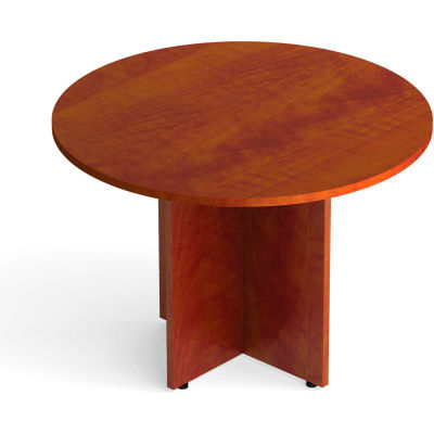 Offices To Go™ Round Conference Table - 42" - American Dark Cherry