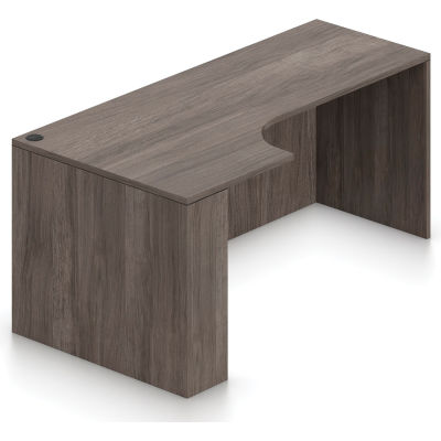 Offices To Go™ Left Hand Corner Credenza - 71"W x 24/36"D x 29-1/2"H - Artisan Gray