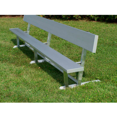 12' Aluminum Team Bench with Back, Portable | B2310963 ...