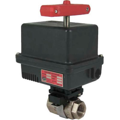 Gemini Valve® 316 S/S Barstock Ball Valve W/600 Series 120AC Electric Actuator, 2"