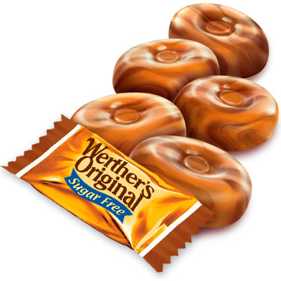 Werther's Original Sugar Free Caramel Coffee Candy, 1.46 oz, 12 Count ...