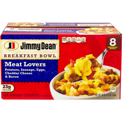 JIMMY DEAN Breakfast Bowl Meat Lovers, 8 Count | B2946198 ...