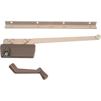 Prime-Line H 3948 Wood Casement Operator with Track and 9-1/2-Inch Arm, Bronze