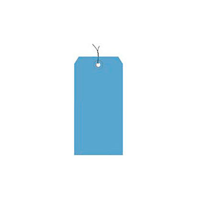 #5 Dark Blue Wired Tag Pack 4-3/4" x 2-3/8" - 1000 Pack