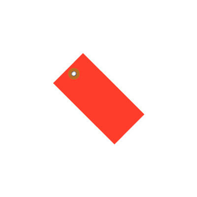 #5 Red Tyvek® Tag 4-3/4" x 2-3/8" - 100 Pack