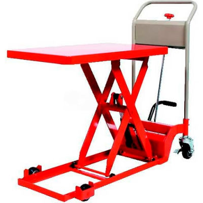 HAMACO Ultra-Low Type Work Cart with Scissor Lift HLH-S200-80L - 31.5" x 19.7" - 440 Lb. Capacity