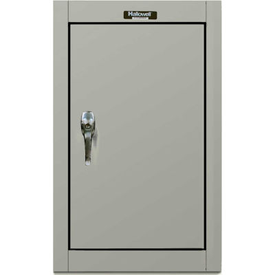 Hallowell 405-1626HG 400 Series Solid Door Wall Mount Storage Cabinet,16x12x26,Gray,Unassembled