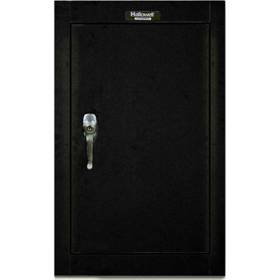 Hallowell 405-1626ME 400 Series Solid Door Wall Mount Storage Cabinet,16x12x26, Ebony,Unassembled