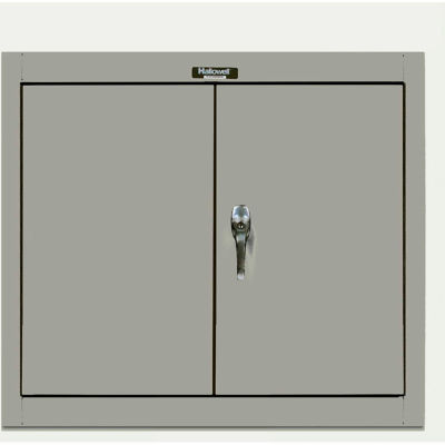 Hallowell 405-3026HG 400 Series Solid Door Wall Mount Storage Cabinet,30x12x26,Gray,Unassembled