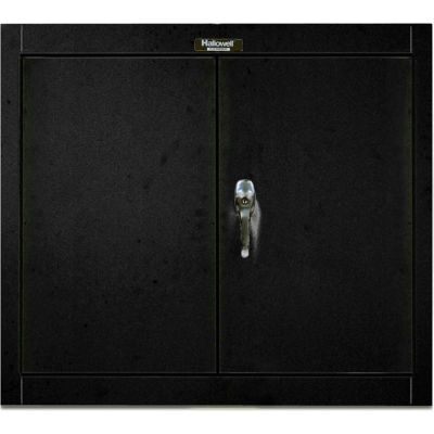 Hallowell 405-3630ME 400 Series Solid Door Wall Mount Storage Cabinet,36x12x30, Ebony,Unassembled